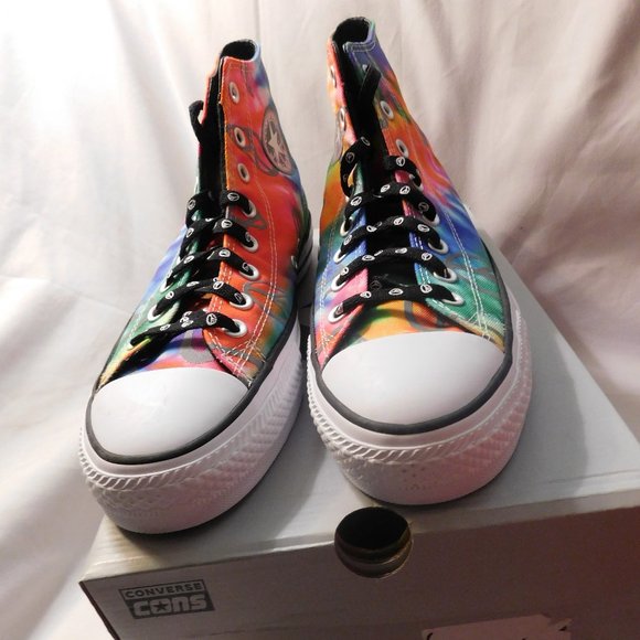 Converse Chuck Taylor All Star Tie Dye High Top Sneakers Unisex - Picture 1 of 9